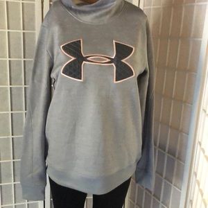 UNDER ARMOUR Big Logo Fleece Hoodie Sweatshirt Sweater  Size Small